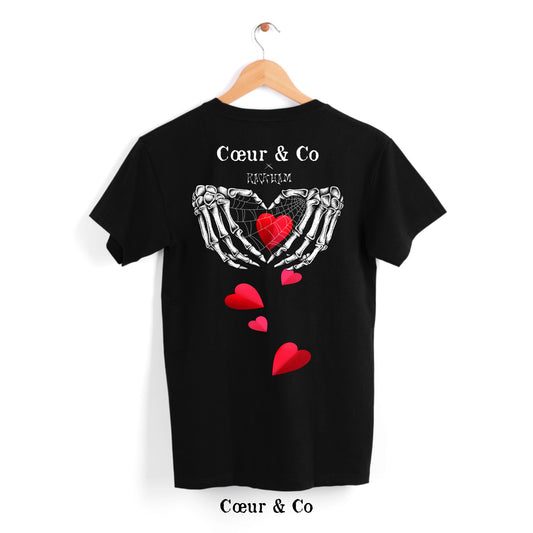 Tee-shirt skeleton heart