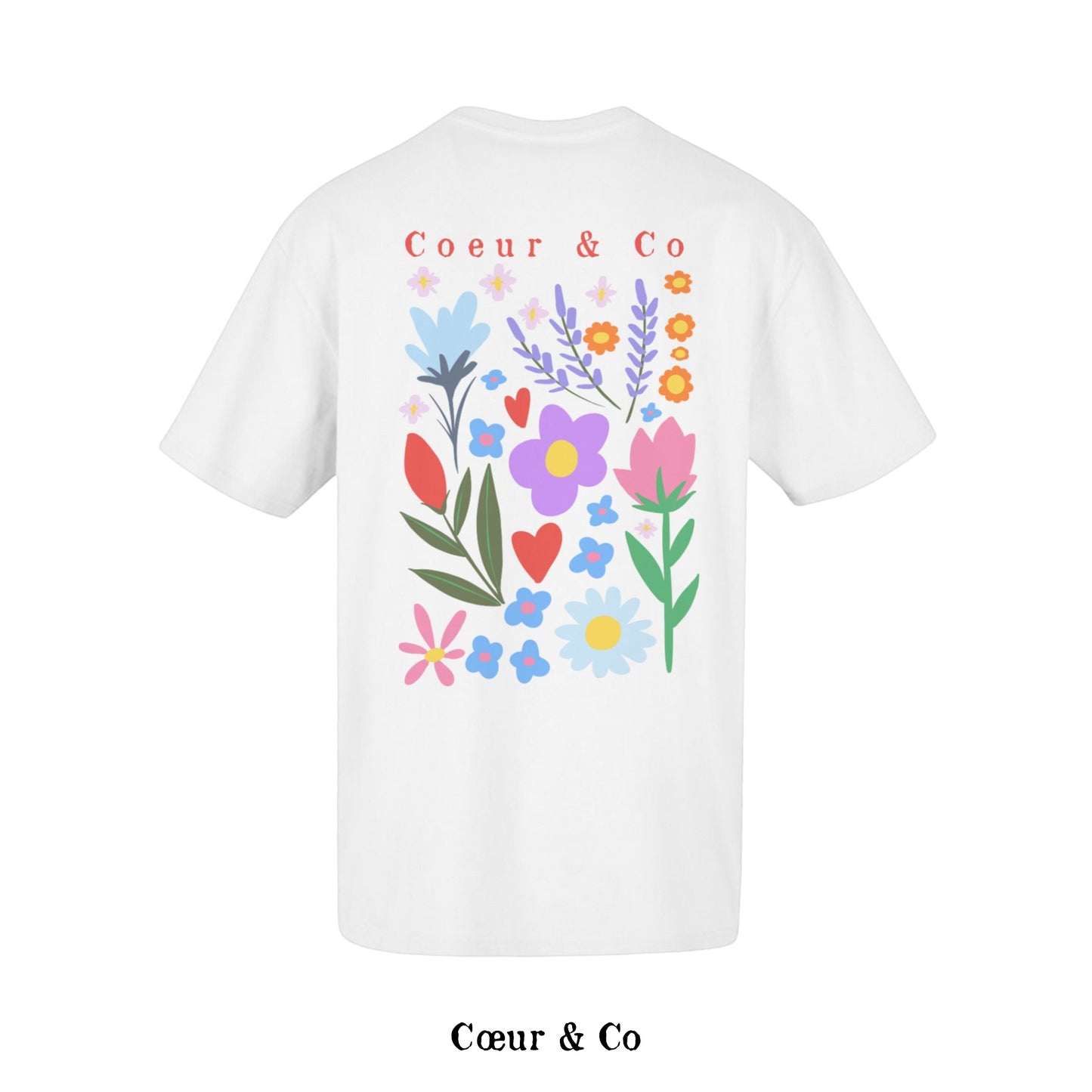 Tee-shirt Coeur & Co Flowers