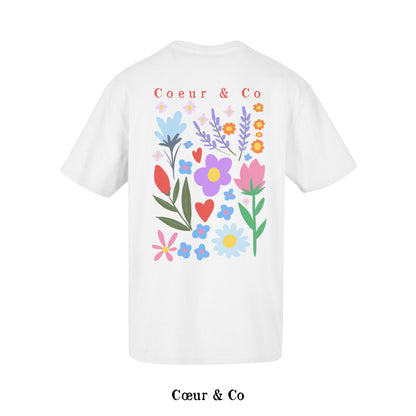 Tee-shirt Coeur & Co Flowers